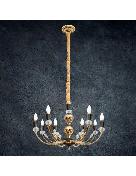 LAMPA MELBA (01) FI 71 X 120 CM ZŁOTY