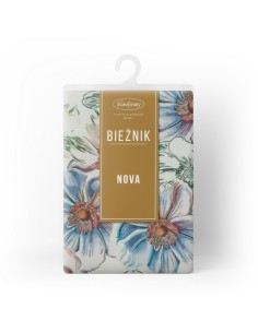 OBRUS FLORE 7 40 X 140 CM BIAŁY 2