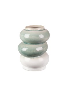 WAZON DEKORACYJNY LIANA (04) 21 X 19 X 26 CM KREMOWY