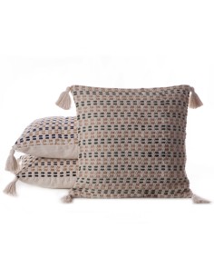 POSZEWKA BOHO 45 X 45 CM KREMOWY 2
