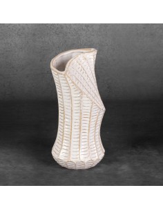 WAZON DEKORACYJNY LIZA (01) FI 14 X 29 CM KREMOWY 2