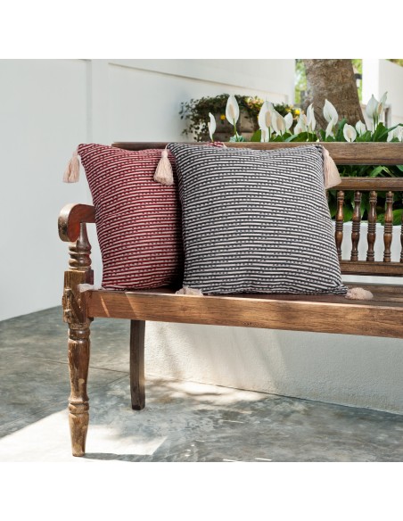 POSZEWKA BOHO 6 45 X 45 CM GRANATOWY