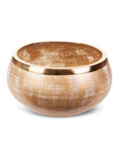 SZKLANA MISA DEKORACYJNA FENA (02) FI 23 X 14 CM ZŁOTY