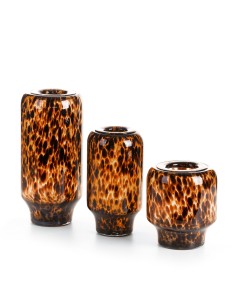 SZKLANY WAZON DEKORACYJNY LANA FI 16 X 31 CM CZARNY 2