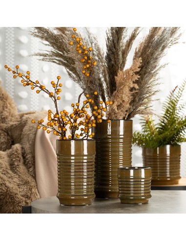 WAZON DEKORACYJNY SAMI FI 15 X 26 CM BRĄZOWY