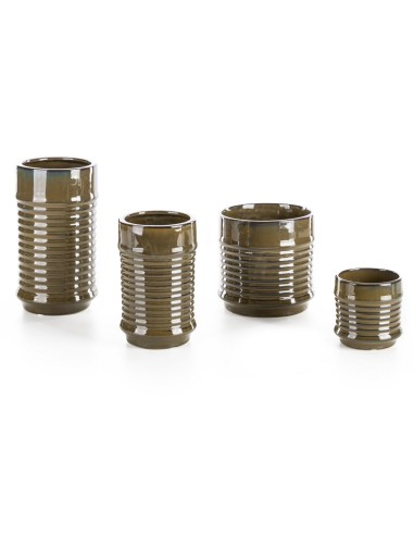 CERAMIKA FI 11 X 11 CM BRĄZOWY