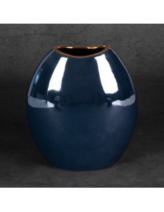 WAZON DEKORACYJNY AMORA1 (2) 18 X 9 X 20 CM GRANATOWY 2