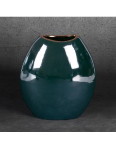 WAZON DEKORACYJNY AMORA2 (2) 18 X 9 X 20 CM ZIELONY 2