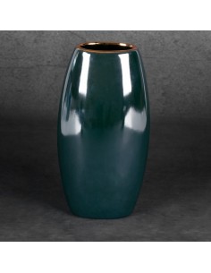 WAZON DEKORACYJNY AMORA2 (5) 13 X 9 X 25 CM ZIELONY 2