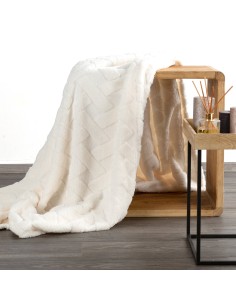 KOC D91 CARO 200 X 220 CM KREMOWY