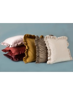 POSZEWKA VELVET 25 45 X 45 CM CIEMNOBORDOWY 2