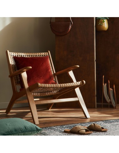 POSZEWKA VELVET 45 X 45 CM CEGLASTY