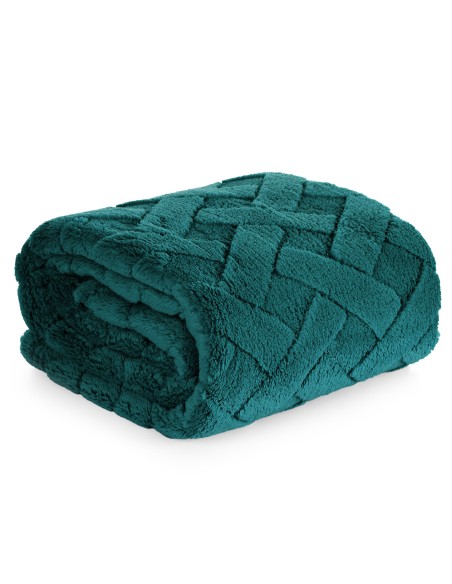 KOC D91 CARO 170 X 210 CM CIEMNOZIELONY