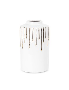 WAZON DEKORACYJNY LUIS (03) FI 15 X 25 CM BIAŁY