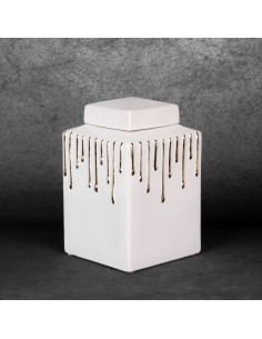 CERAMIKA 14 X 14 X 23 CM BIAŁY 2