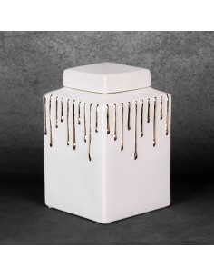 CERAMIKA 14 X 14 X 28 CM BIAŁY 2