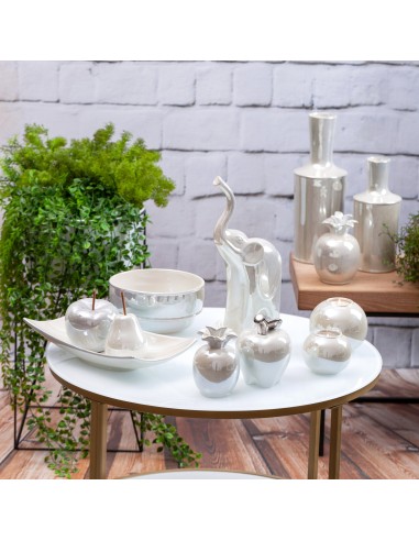 MISA DEKORACYJNA SIMONA3 (01) FI 20 X 10 CM PERŁOWY