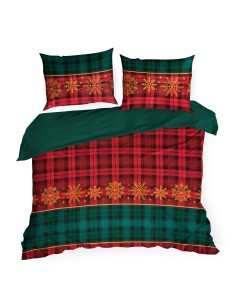 ŚWIĄTECZNY KOMPLET POŚCIELI GLORY 220 X 200 CM CZERWONY 2