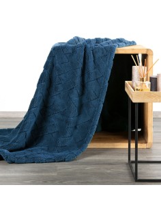 KOC D91 CARO 150 X 200 CM GRANATOWY