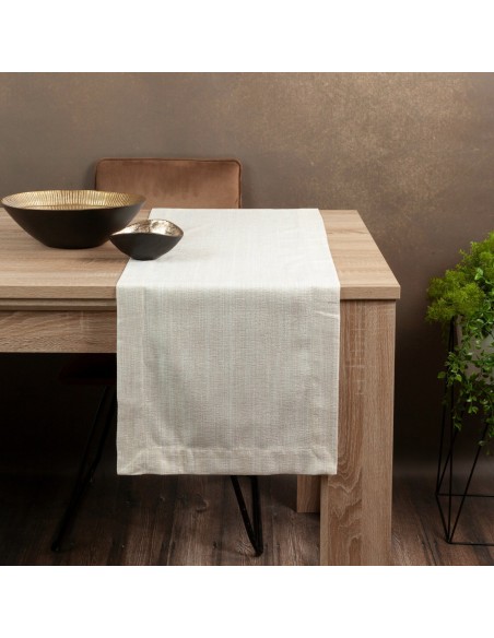 OBRUS ZOJA 40 X 200 CM BIAŁY