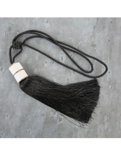 SZNUR DEKORACYJNY NATI 70 X 32 CM CZARNY