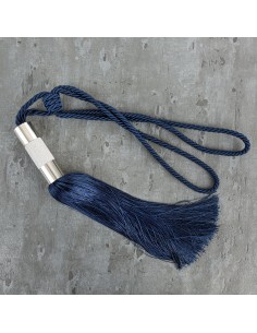 SZNUR DEKORACYJNY MONA 76 X 38 CM GRANATOWY