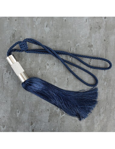 SZNUR DEKORACYJNY MONA 76 X 38 CM GRANATOWY