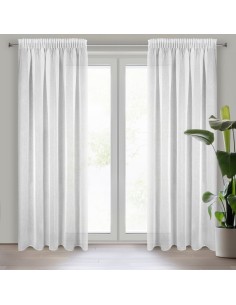FIRANA GOTOWA SONIA NA TAŚMIE 140 X 270 CM BIAŁY