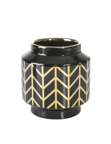 WAZON DEKORACYJNY EMERA1 (02) FI 15 X 16 CM CZARNY