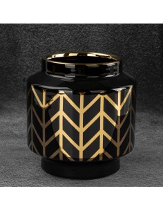 WAZON DEKORACYJNY EMERA1 (02) FI 15 X 16 CM CZARNY 2