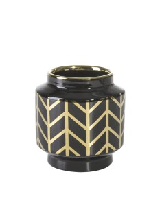 WAZON DEKORACYJNY EMERA1 (03) FI 12 X 13 CM CZARNY