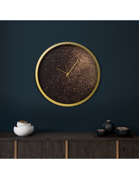 ZEGAR DEKORACYJNY 20 O 40 X 5 CM CZARNY