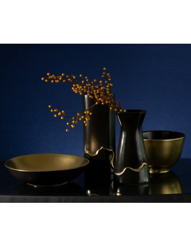 MISA DEKORACYJNA EBRU FI 30 X 18 CM CZARNY