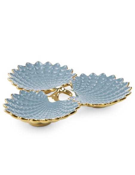PATERA DEKORACYJNA HIRAL 37 X 35 X 6 CM NIEBIESKI