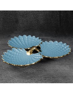 PATERA DEKORACYJNA HIRAL 37 X 35 X 6 CM NIEBIESKI 2