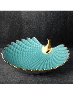 PATERA DEKORACYJNA HIRAL 33 X 33 X 8 CM JASNONIEBIESKI 2