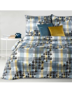 KOMPLET POŚCIELI W PUDEŁKU MANDY 220 X 200 CM NIEBIESKI