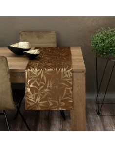 OBRUS BLINK 15 35 X 180 CM BRĄZOWY 2