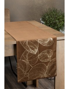 OBRUS BLINK 16 35 X 220 CM BRĄZOWY