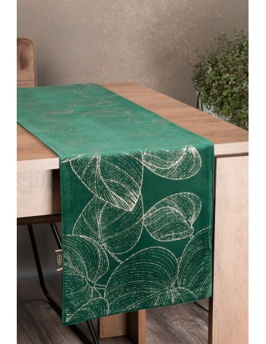 OBRUS BLINK 16 35 X 220 CM CIEMNOZIELONY