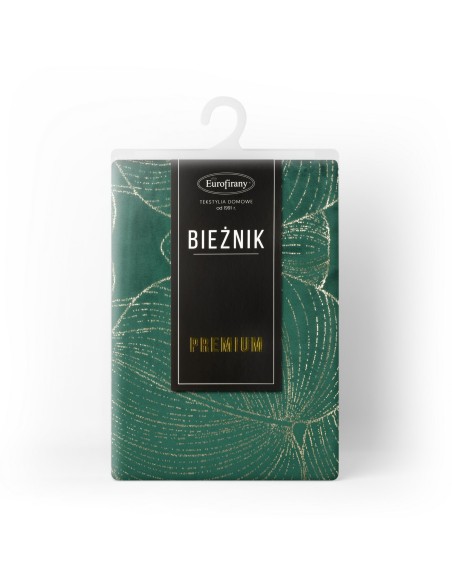 OBRUS BLINK 16 35 X 220 CM CIEMNOZIELONY