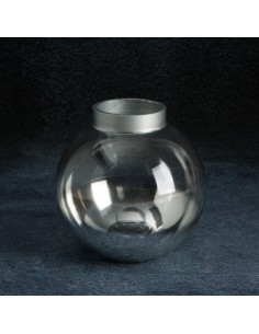 ŚWIĄTECZNE SZKŁO DEKORACYJNE ZOJA FI 15 X 15 CM SREBRNY 2