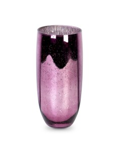 SZKLANY WAZON DEKORACYJNY MOLLY FI 16 X 38 CM RÓŻOWY