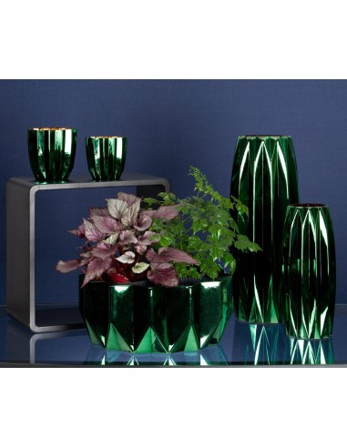 ŚWIĄTECZNE SZKŁO DEKORACYJNE NEGRO (02) FI 10 X 10 CM ZIELONY