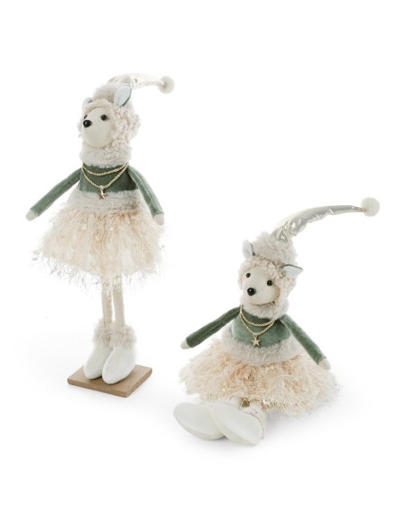 FIGURKA ŚWIĄTECZNA 9 X 9 X 50 CM MIĘTOWY