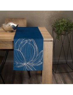 OBRUS BLINK 12 35 X 180 CM GRANATOWY 2