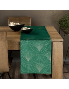 OBRUS BLINK 14 35 X 140 CM CIEMNOZIELONY 2