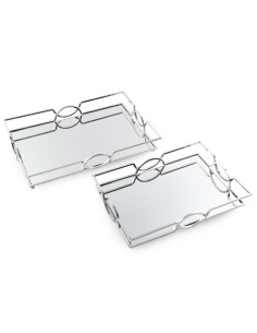 CERAMIKA 30 X 45 X 7 CM SREBRNY 2