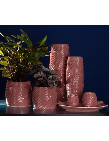 PATERA DEKORACYJNA SENA 35 X 20 X 6 CM RÓŻOWY