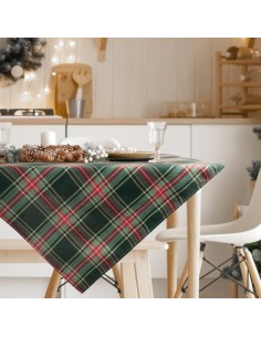 OBRUS ŚWIĄTECZNY AURORA 85 X 85 CM CZERWONY